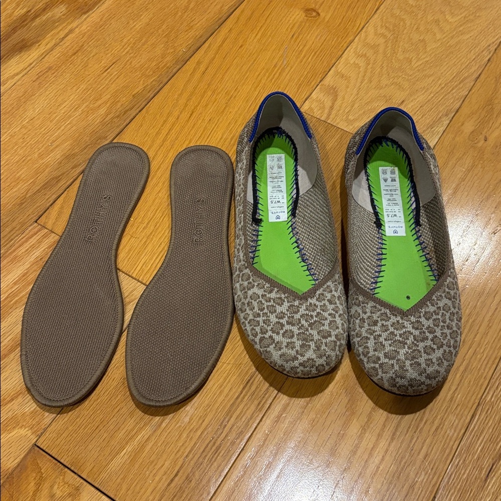 Rothy’s The Flat Round toe in Portabello Spot print 7.5 - Picture 9 of 12